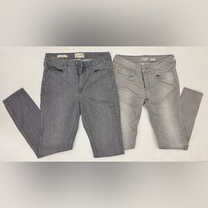 Denizen Levi's & Universal Threads Women's Gray and Light Gray Slim Jeans Pair